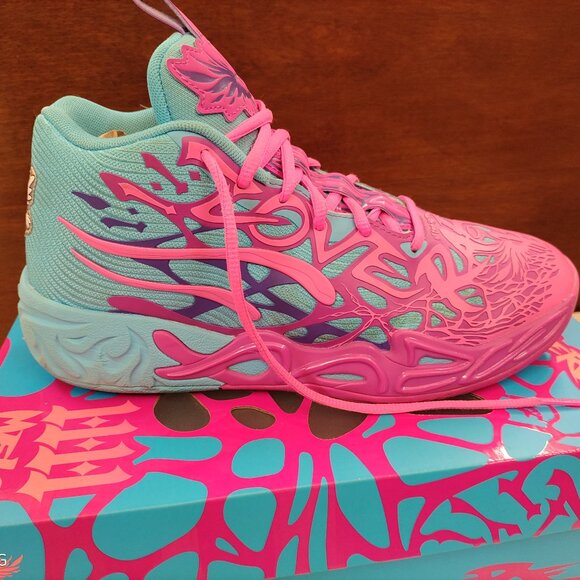 PUMA LaMelo Ball Basketball Shoes, Adult 7.5, Deep Orchid/Poison Pink  MB .04 - Picture 1 of 6